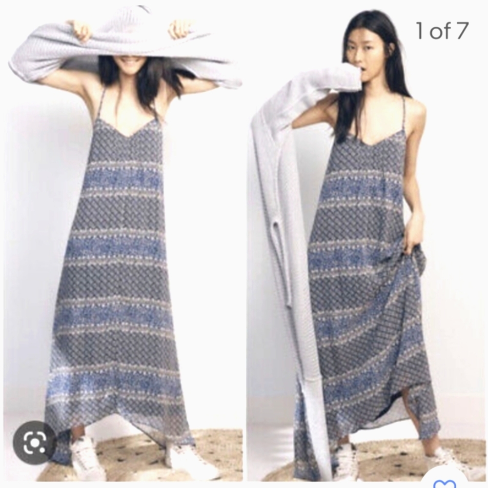 Madewell Cross Back Strap Maxi Dress